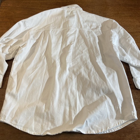 Good American White Denim Shacket Jacket - Women's Plus Curvy Size 1/2 - Picture 11 of 11